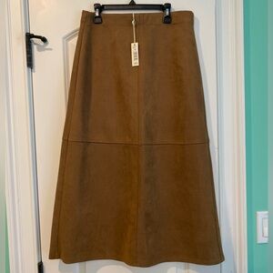 Max Studio Suede Skirt